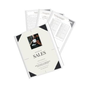 a showcase of a product about sales skills