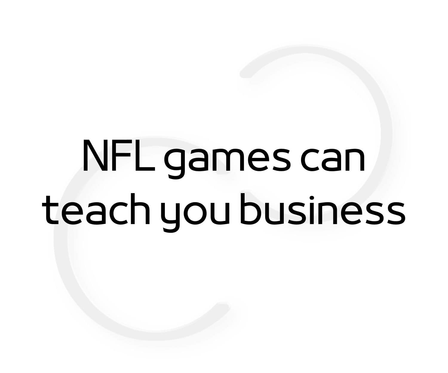 nfl games - blog post featured photo - camillocraft logo