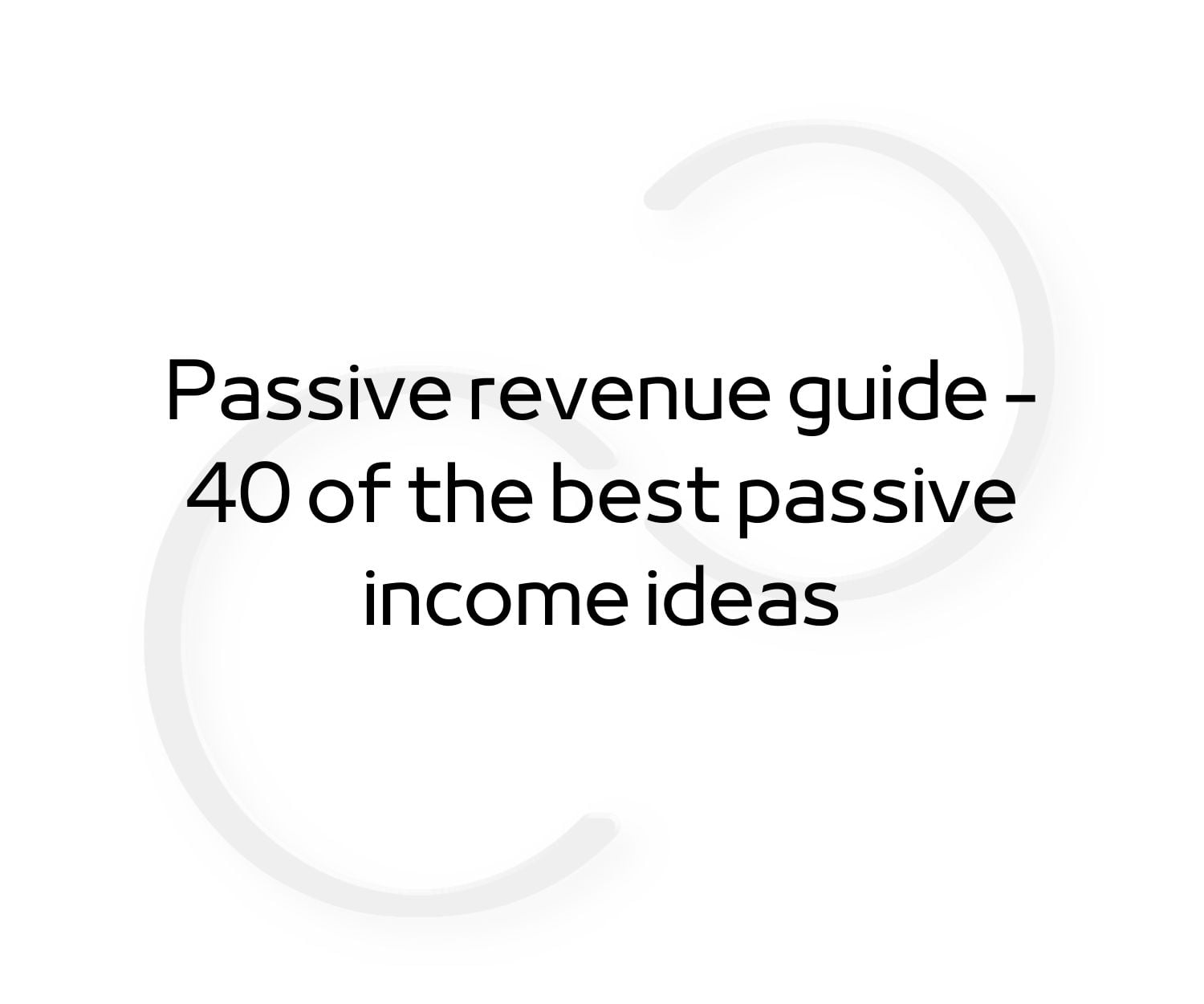 passive revenue - camillocraft logo