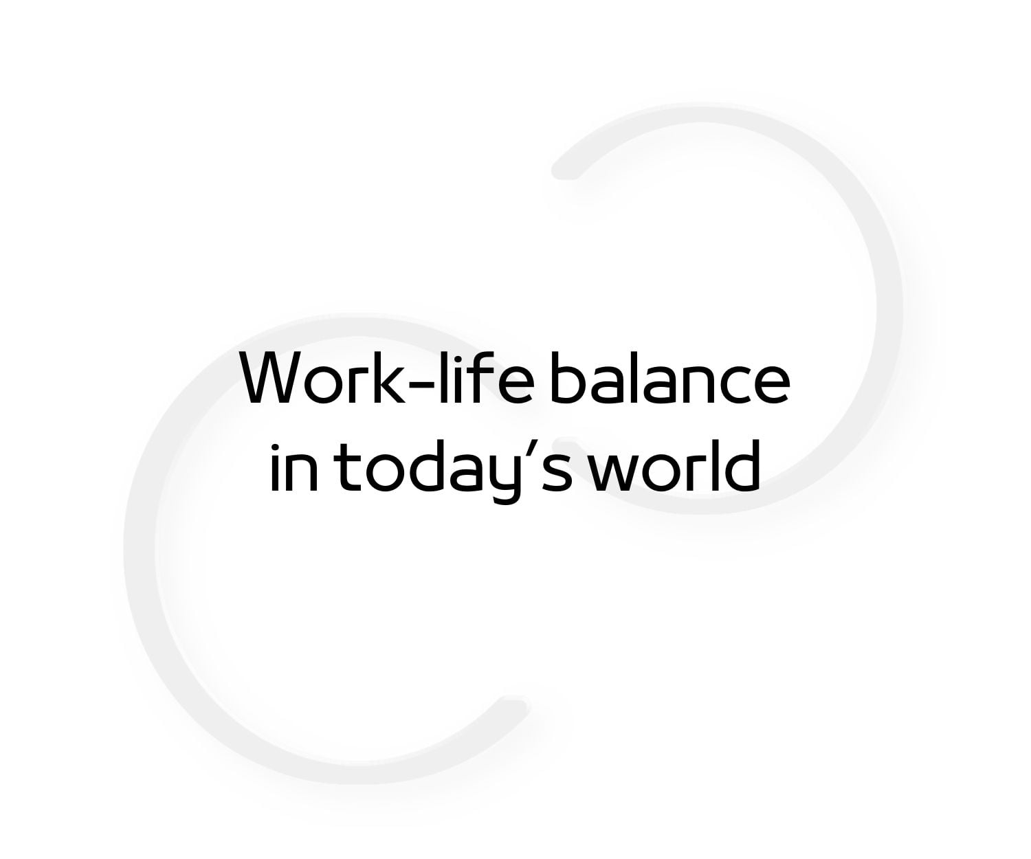 title of the post article about work life balance with camillocraft logo