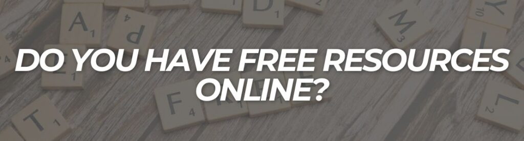 a banner with a question regarding free resources for entrepreneurs
